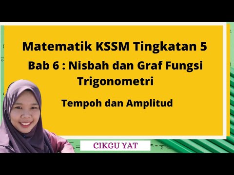 Tingkatan 5 KSSM Bab 6 Tempoh Dan amplitud bagi fungsi berkala (Trigonometri)