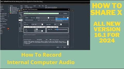 Sharex 16.1 - How To Record Internal Computer Audio (Install Missing Audio Source)