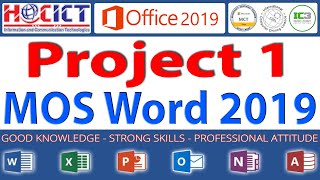 Project 1: MOS Word 2019 | HOCICT's Questions - MOS Word 2019 | MO-100: Microsoft Word (Office 2019)