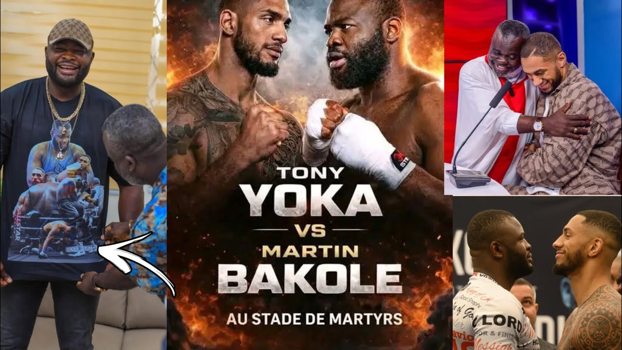 FACE A FACE MARTIN BAKOLE ET TONY YOKA BAKOLE HUMILIE YOKA EN REPRENANT LA PHOTO DU KAO SUR T-SHIRT 