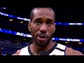 Kawhi Leonard Gives Emotional Interview In First Game After Kobe's Death