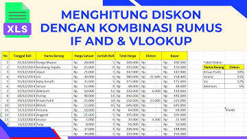 Menghitung diskon di excel