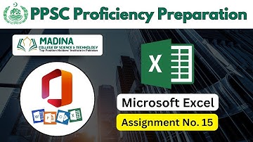 Preparing For Proficiency Test || Ms Excel Assignment No. 15 || Hafiz Usman Idrees ||