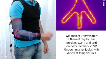 [CHI2020] Therminator: Understanding the Interdependency of Visual and Thermal Feedback (Teaser)