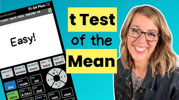 T Test with the TI84 | One Sample T Test of the Mean