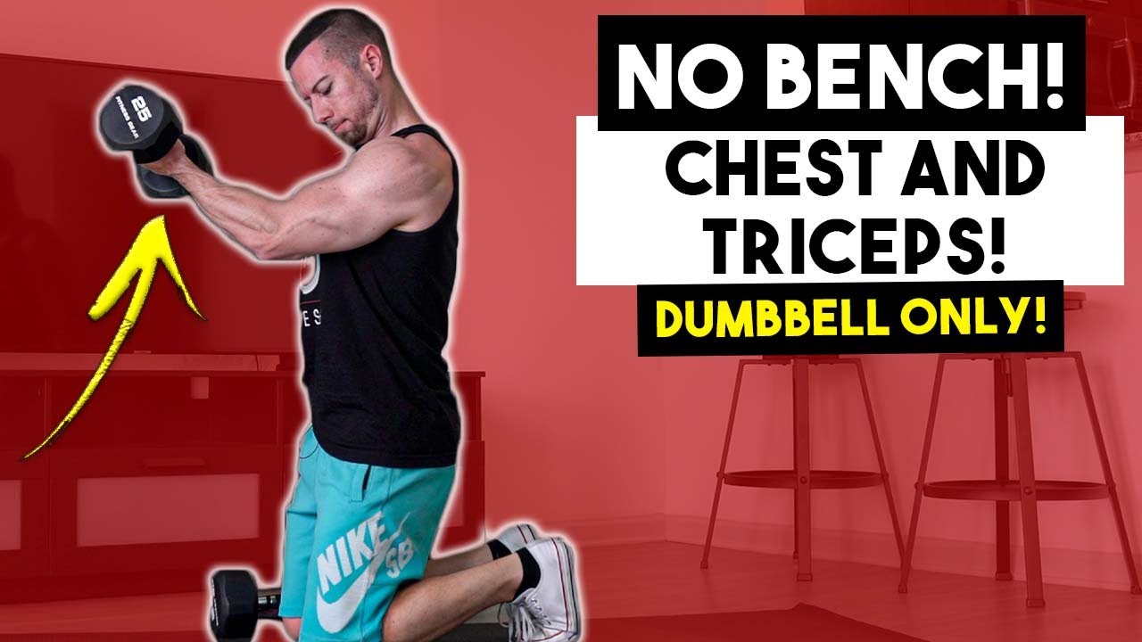 Simple Chest dumbbell workout no bench for Gym