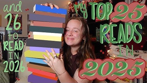 my top 25 books of 2025 ⛄️ 26 books to read in 2026 | vlogmas day 5 |