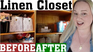 ORGANIZING MY LINEN CLOSET STEP BY STEP