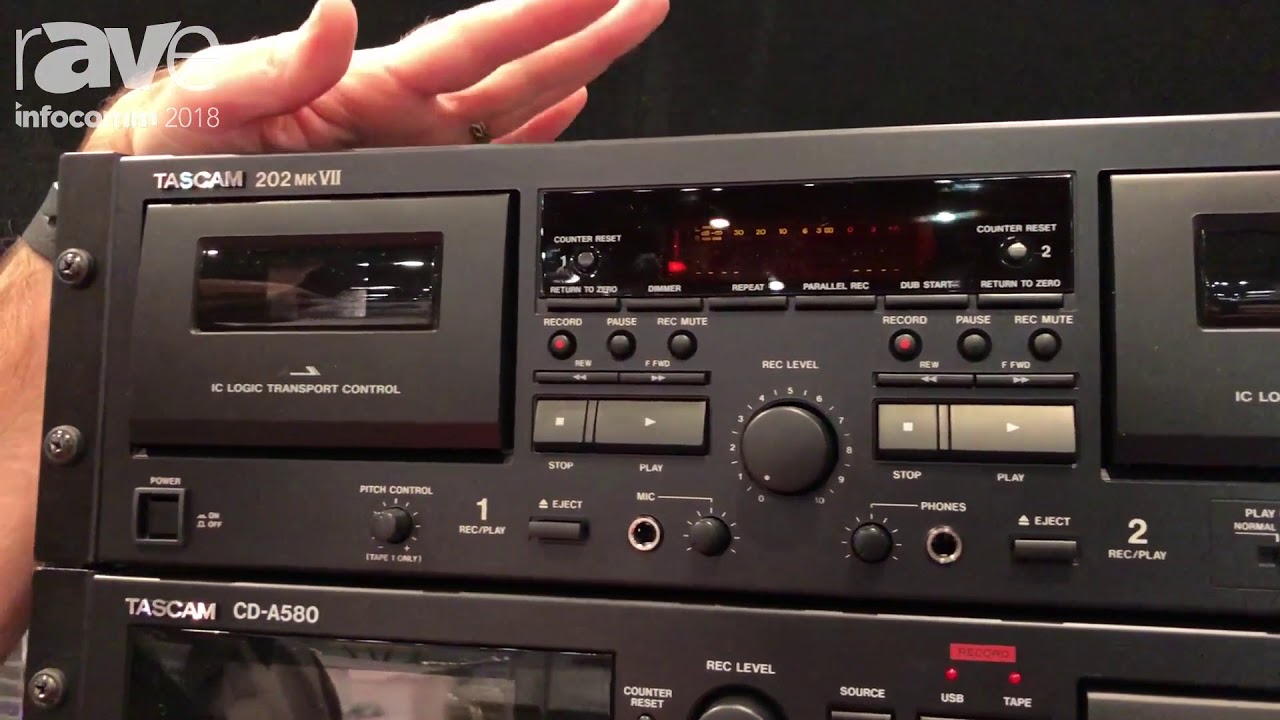 InfoComm 2018: TASCAM Introduces the TASCAM 202 MK VII Dual Cassette Deck