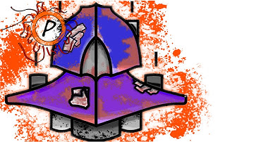 rusty old space ship speed art using GIMP2.8