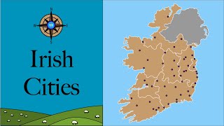 Top 50 Biggest Cities in Ireland Mapped 🇮🇪