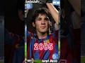 Lionel messi evolution 20002023shorts football evolution messi