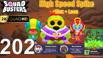 Squad Busters - Walkthrough Gameplay Part 202 - Spike, Leon, Max - Gem Hunt