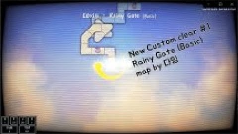 [ADOFAI custom clear] Rainy Gate (Basic) (song by E0ri4) (map by 다밍)