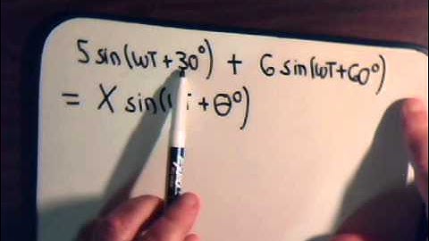 Electrical Circuit Analysis Video #76: Phasor Representation Example 1