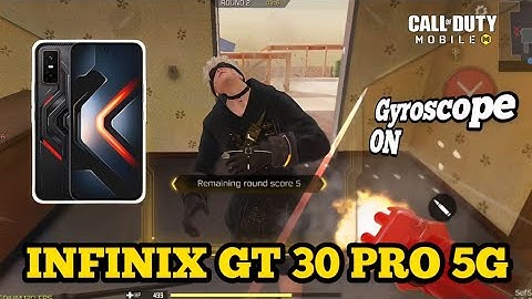 Infinix GT 30 PRO 5G Game Test in MP Ranked Match COD Mobile | 120 fps unlock in MP & BR | Gyro Test
