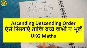 बच्चों को Ascending Descending Order कैसे सिखाएं Correct Way of Teaching Ascending Descending Order