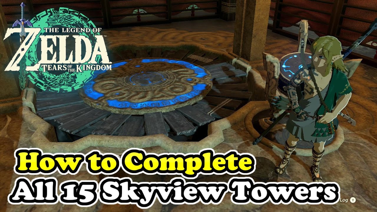 All 15 Skyview Tower Locations Zelda Tears of the Kingdom (Reveal the