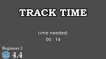 How to track time across scenes - Learn Godot 4 UI - no talking