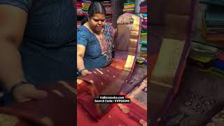 Dark Rustic Orange Brown | Pure Soft Silk | Kanchi Border Style | Flat 10% less | vallisvaseha.com