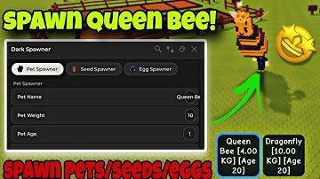 [🐝NEW] Grow a Garden Script - SPAWN QUEEN BEE | DISCO BEE, DRAGON FLY | Spawn Pets,Egg,Seed