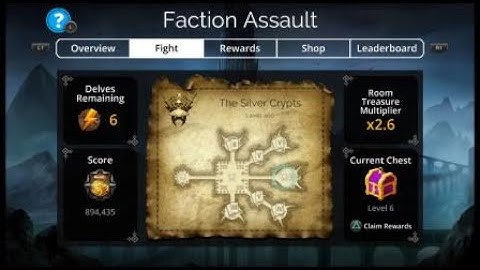 Gems of War Silver Crypts Delve lvl 400 - 1 Turn Crushed