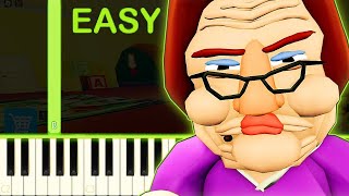 BETTY'S NURSERY ROBLOX THEME - EASY Piano Tutorial