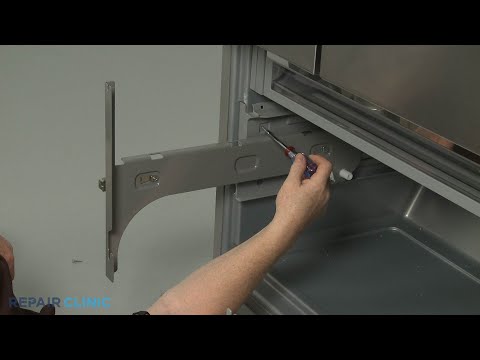 Left Freezer Drawer Slide - KitchenAid 5 Door Refrigerator (Model KRMF706ESS01)
