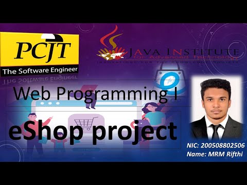 Web Programming I eShop project Task 24