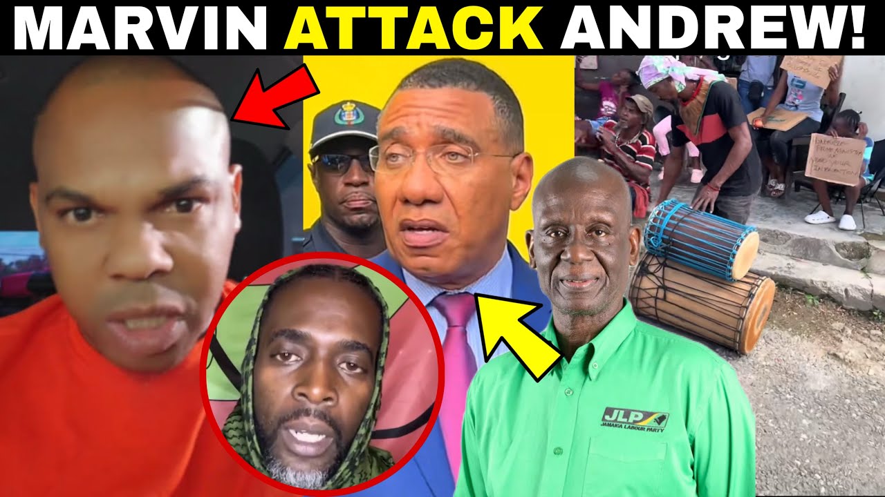 OMG! Marvin BLAST Andrew Holness And Desmond Mckenzie! Accompong Marrons Protest Against Currie!