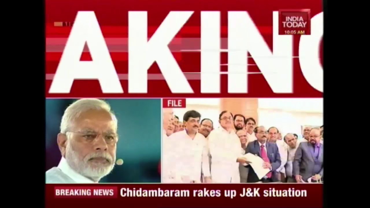 Chidambaram Rakes Up Jammu & Kashmir Situation; Demands Talks With All 'Stakeholders'