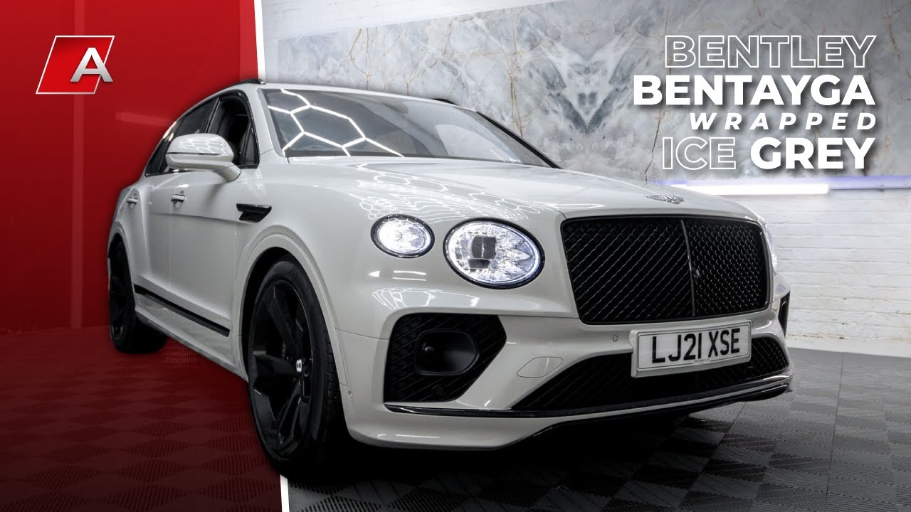 BENTLEY BENTAYGA GETS WRAPPED ICE GREY! Autowrap Manchester YouTube