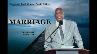 Rev Chauke. Marriage. Apostolic Faith Church South Africa Live Broadcast