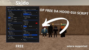 The BEST da hood gui script, free (solara supported) da hood 2025, Skido, updated