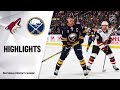 NHL Highlights | Coyotes @ Sabres 10/28/19