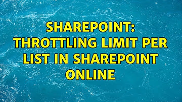 Sharepoint: Throttling limit per list in SharePoint Online