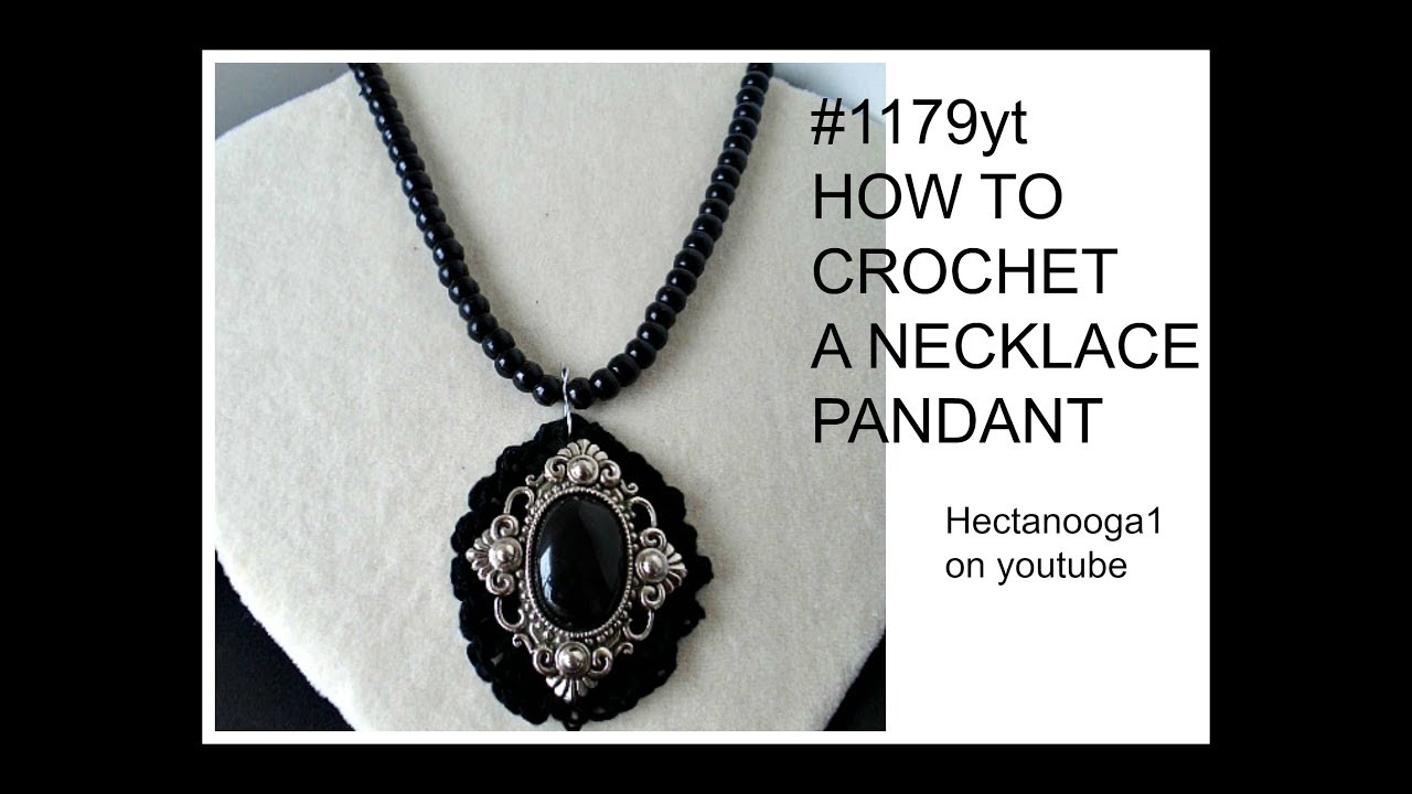 1179yt,  CROCHET PENDANT