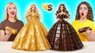 Real Food Vs Chocolate Food Challenge  Amazing Hacks And Tricks By Multi Do Challenge