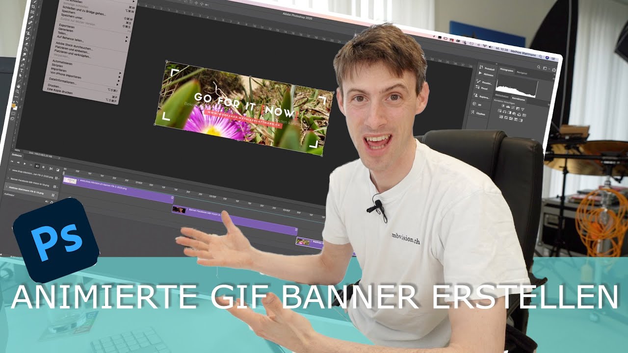 Wie Erstelle Ich Einen Animierten Gif Banner In Photoshop Youtube