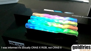 Klevv Introduces CRAS X RGB DDR4 Memory Module at Computex 2018