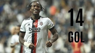 Michy Batshuayi Beşiktaş 2021 22 sezonu golleri - 14 Gol (Gol kralları 2021/22)