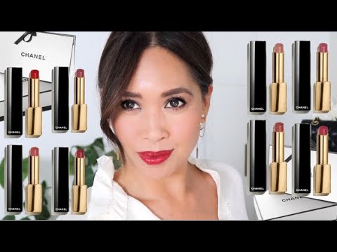 🌟NEW🌟CHANEL Rouge Allure L'Extrait🌟8 SHADES TRY ON &  GRWM🌟812,818,822,828,832,854,862,872🌟 