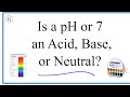 pH Scale and Solution Classification