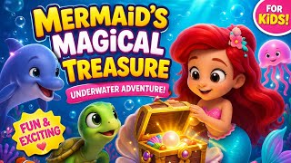 🧜 Cute Mermaid's Magical Underwater Adventure | Kids Animated Story 🌊