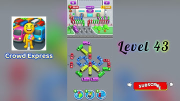 Crowd Express Level 43 Walkthrough 🚶‍♂️🧠 | Step-by-Step Guide | SolutionGuruji