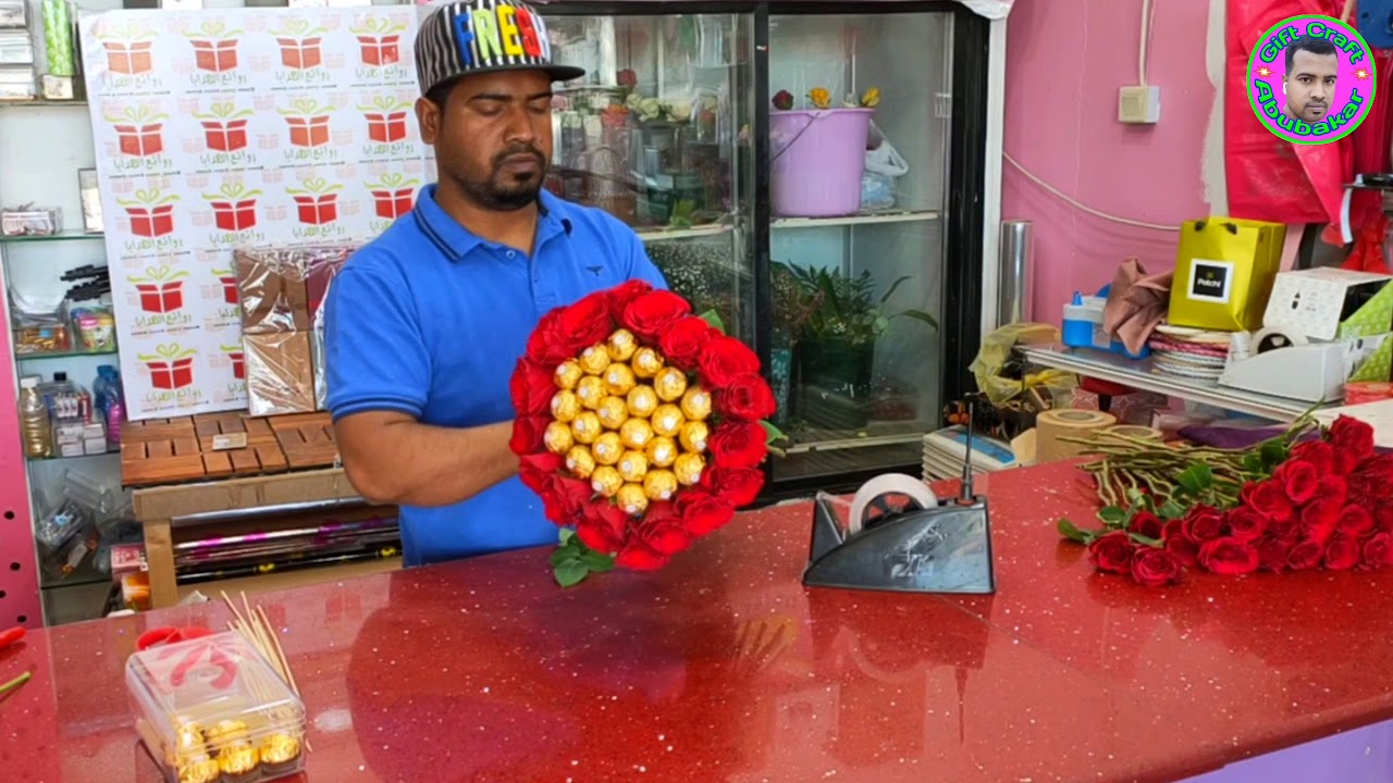 how to Wrap flower bouquet new round bouquet Chocolate flower