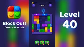 Block Out Level 40 Walkthrough 🧩 | All Levels Solution | Mini Boss