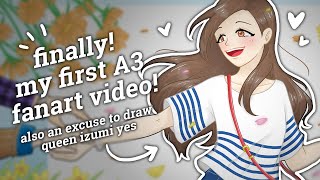 i finally made an A3! art video | SPEED ART PROCESS