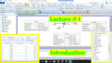 ASPEN HYSYS Tutorials Lecture #1:- Introduction to aspen hysys for beginner ( Zero Level to Expert )