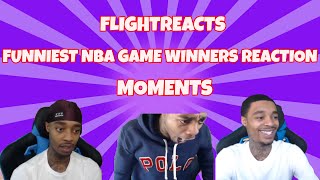 FlightReacts Funniest NBA Game Winners Reaction Moments @BallinNFallin